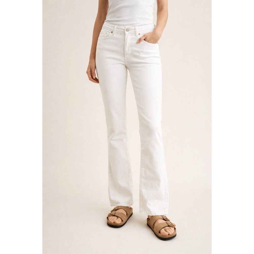 SPANX Women's White Boot Cut Jeans